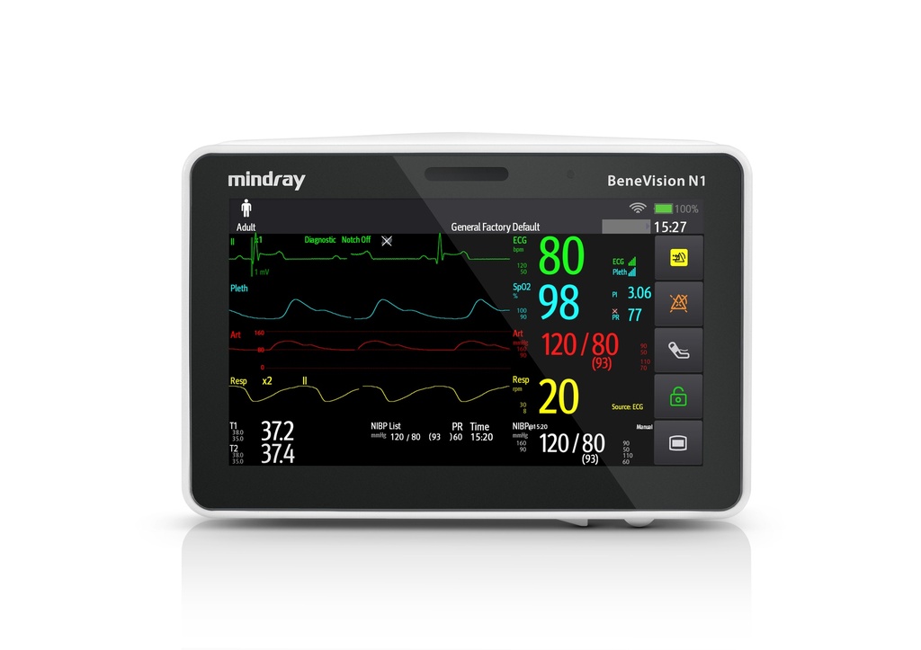 [N1] Monitor de Signos Vitales de Traslado | Mindray |  BeneVision N1 | Básico + IBP